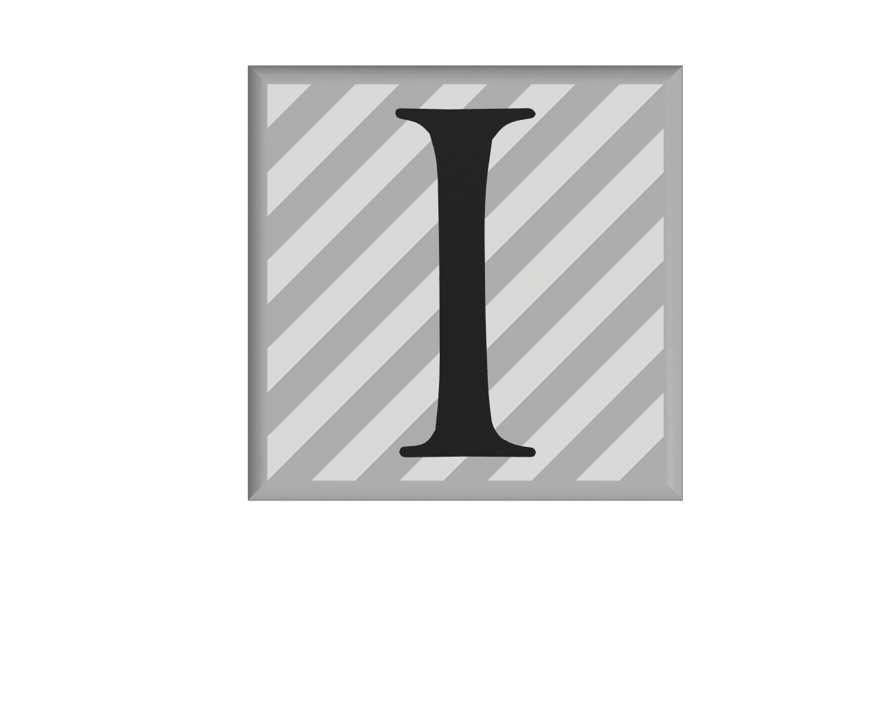 Letter Coasters Solid