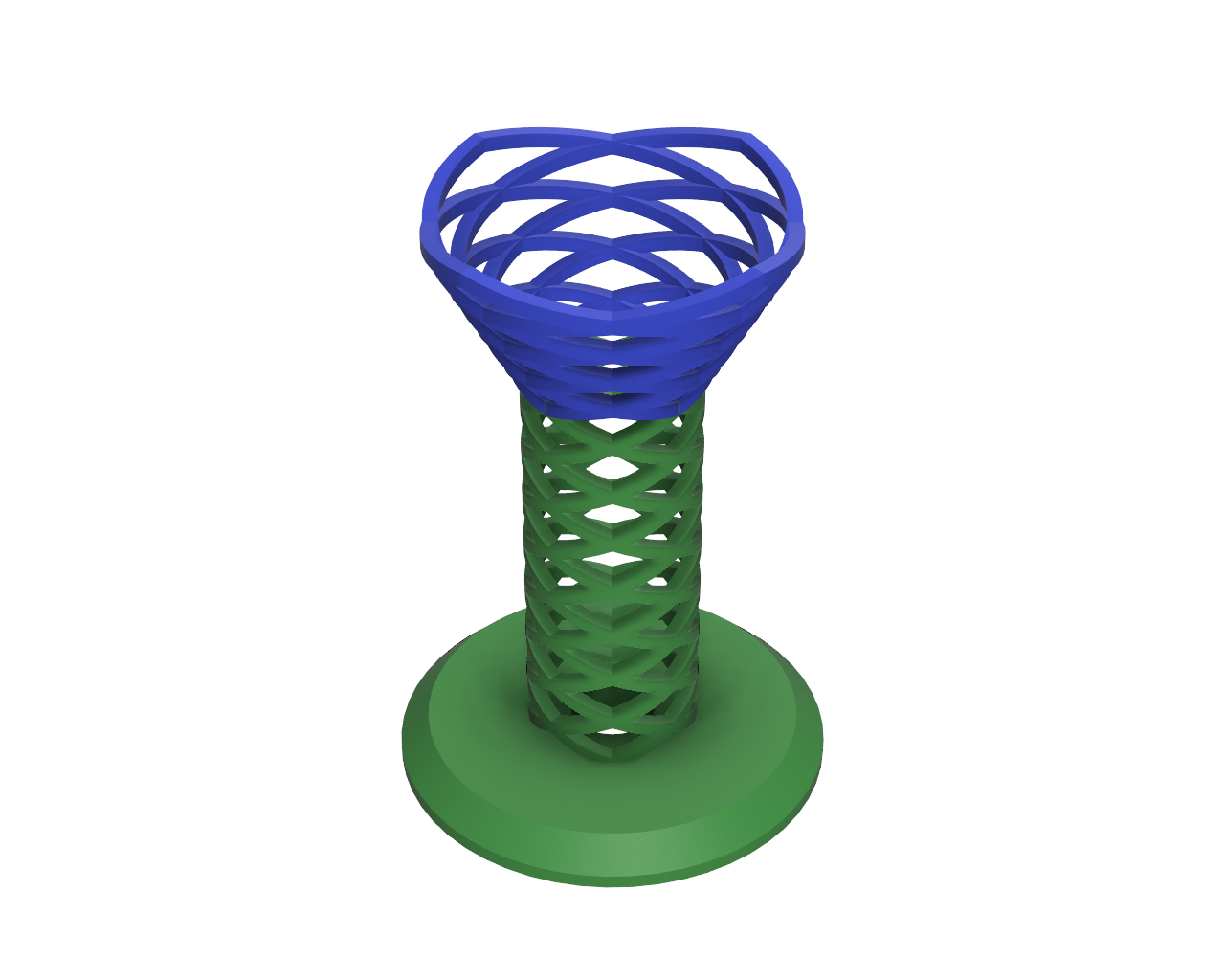 Spiral Flower Wine Holder