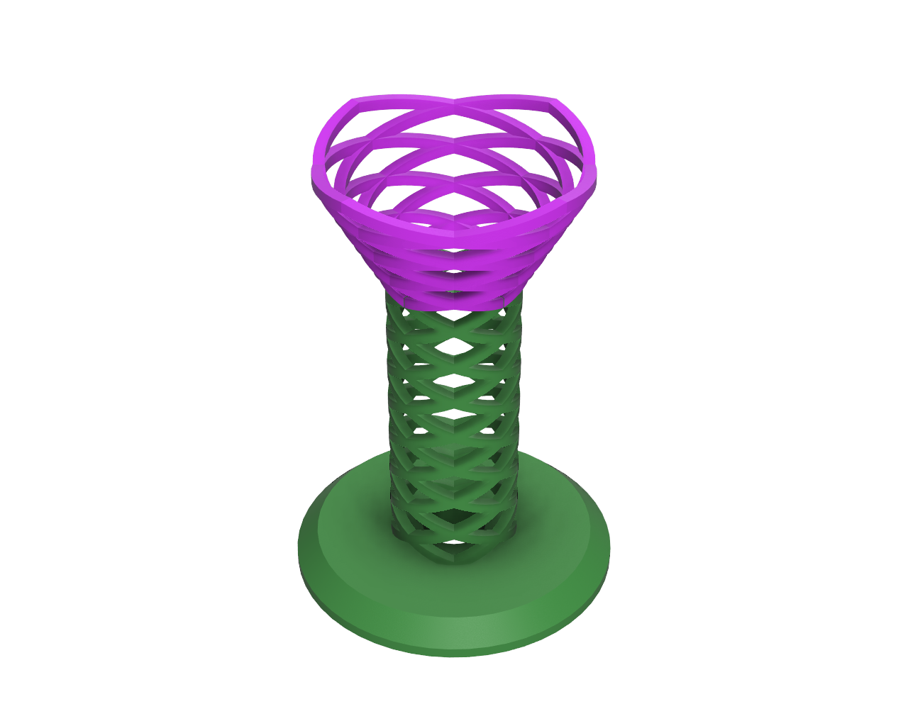 Spiral Flower Wine Holder