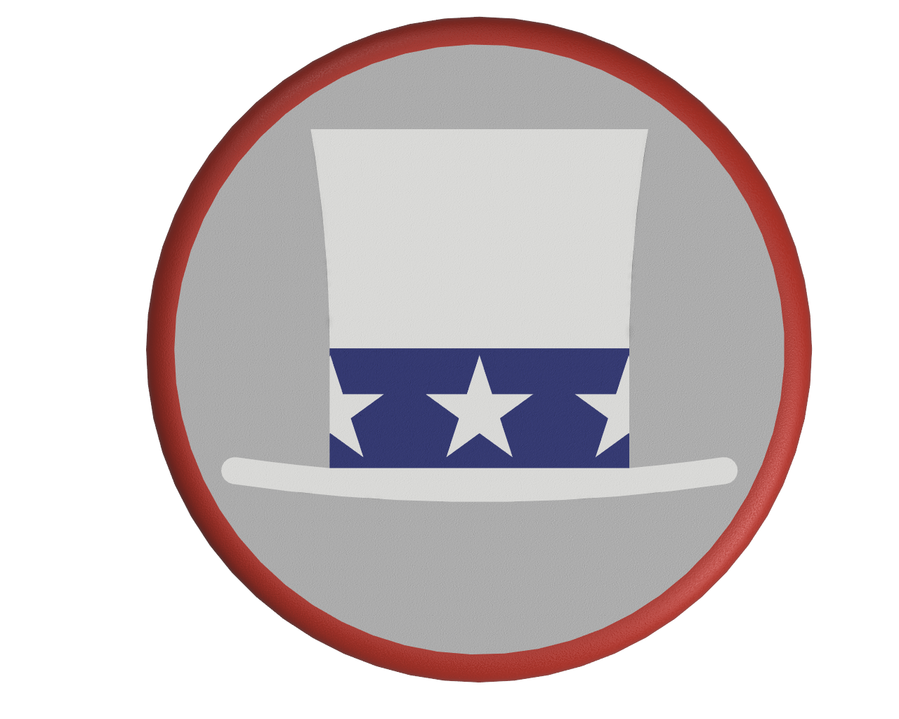 Uncle Sam's Hat Coaster