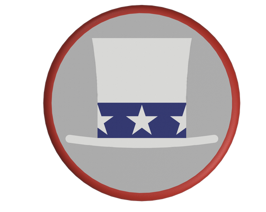 Uncle Sam's Hat Coaster